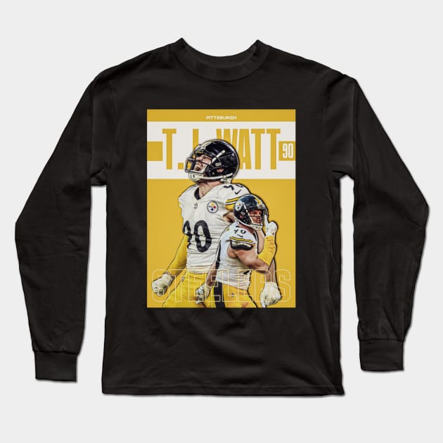 TJ Watt S-90 Long Sleeve T-Shirt by NFLapparel